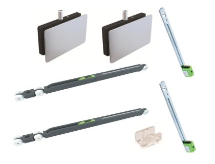 OPK SPEEDBOAT G posuv.vlož.skleněné dveře 1 křídlo+2xtlumič