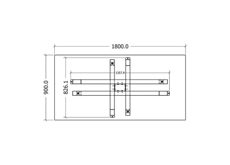 Stolová podnož UTAH 180
