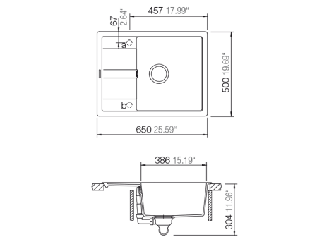 Kuchyňský granitový dřez SCHOCK MANHATTAN D-100