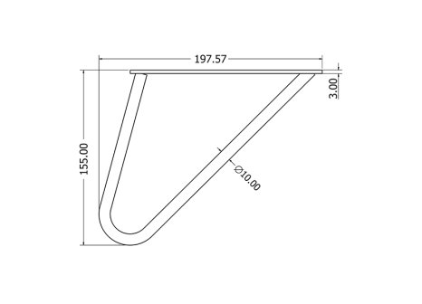 Nábytková noha drátěná CHLOE