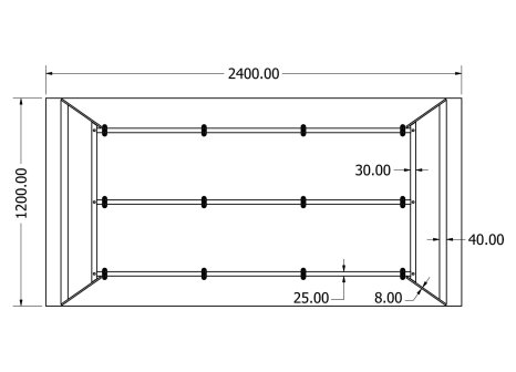 Stolová podnož BOROUGH L