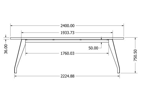 Stolová podnož BOROUGH L