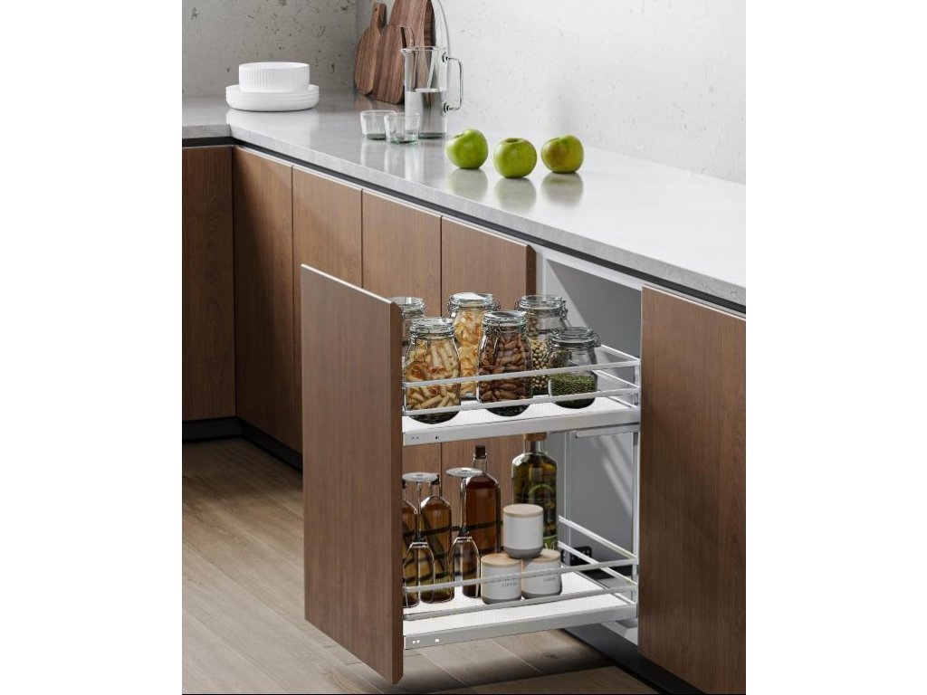 Cemux Style 30-3D plné dno tlumení chrom/bílá