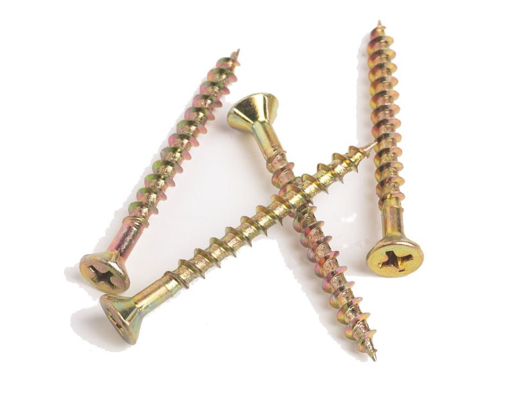 VRUTY do dřeva se zápustnou hlavou, drážka pozidrive- průměr 4 mm