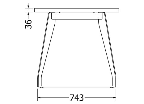 Stolová podnož BOROUGH