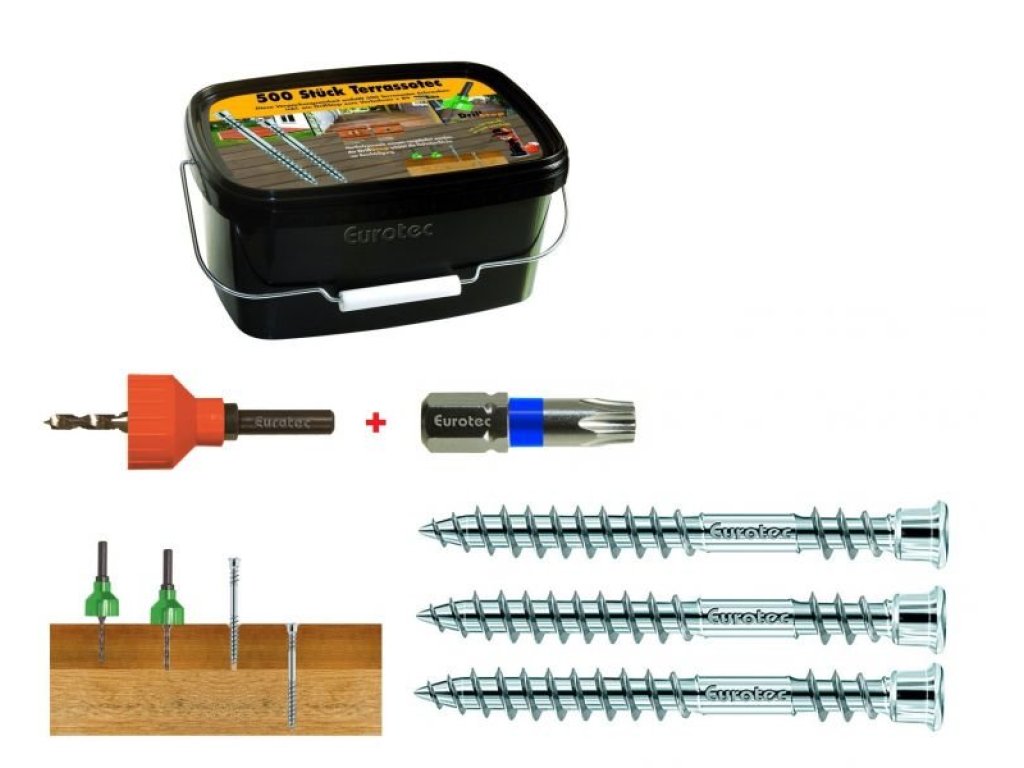 Terrassotec BOX 500 ks Ø průměr 5,5 mm: ZDARMA STOP VRTÁK + BIT