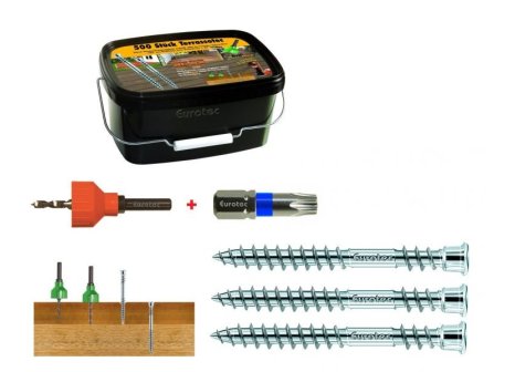 Terrassotec BOX 500 ks Ø průměr 5,5 mm: ZDARMA STOP VRTÁK + BIT - 50 mm