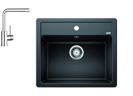 BLANCO LEGRA 6 + baterie MILA chrom - Černá
