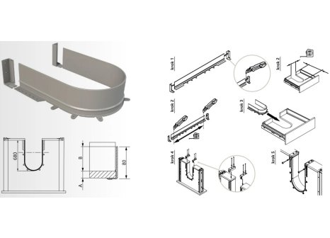 Výřez na sifon FLEX na 18 mm