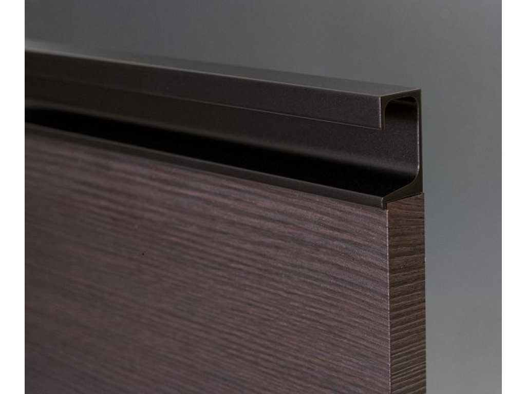 Narážecí úchytová lišta UKS-7 -RAL 9005 černá