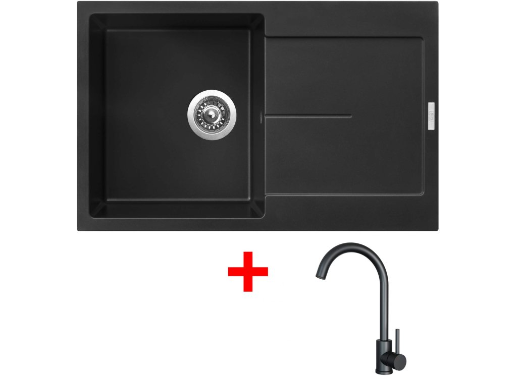 Set Sinks ULTIMA 790 + baterie ARCO černá matná