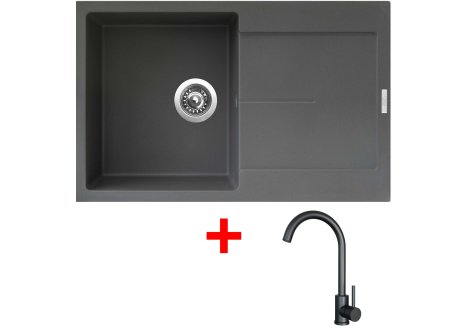 Set Sinks ULTIMA 790 + baterie ARCO černá matná