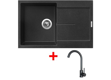 Set Sinks ULTIMA 790 + baterie ARCO černá matná
