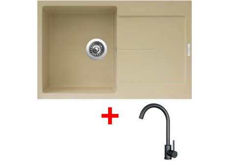 Set Sinks ULTIMA 790 + baterie ARCO černá matná