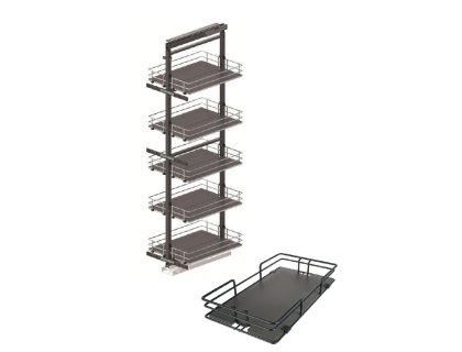 Kování pro potravinovou skříň grafit 1700-1850 plné dno s dotlumením