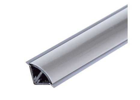 Těsnící profil TL 15A k pracovním deskám 3 m - Hliník natural