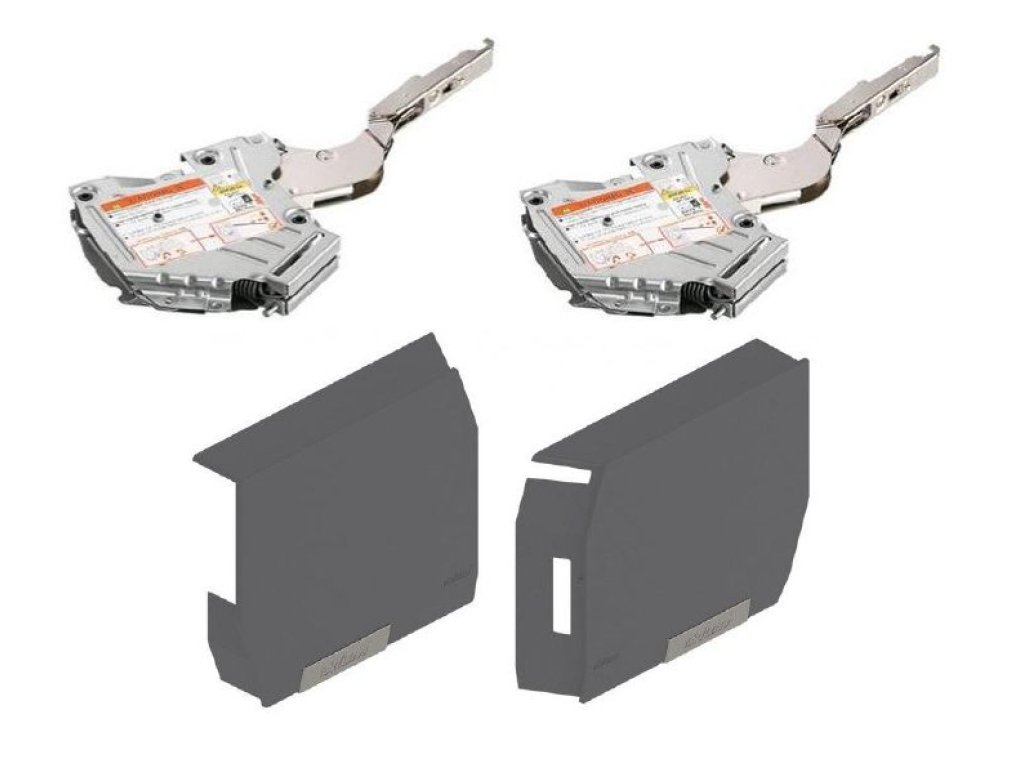 Aventos - HK-S 20K2E01 silný + krytky tmavě šedé