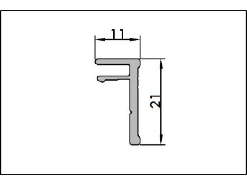 Waterfall profil WF5 hliník- 3 m