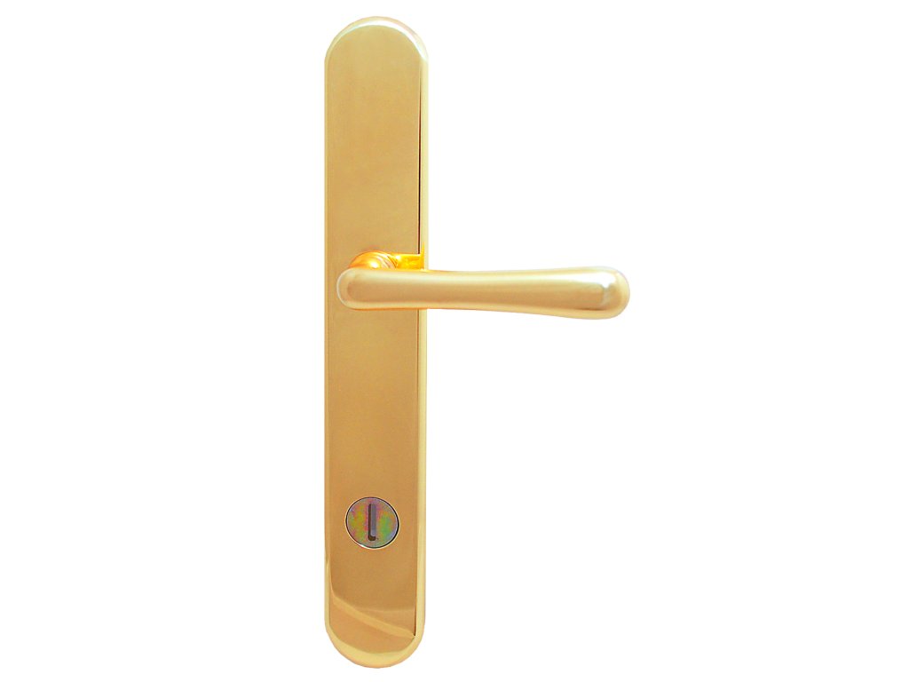 Element bezpečnostní kování klika/klika lesklá mosaz