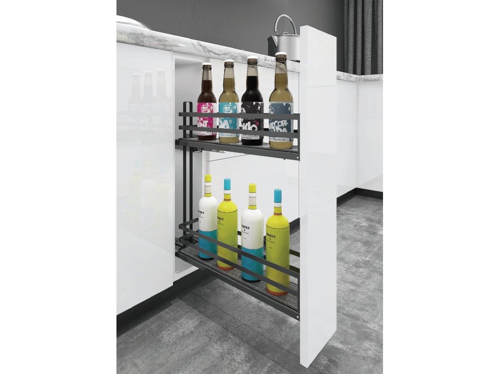 Cemux Classic dvojkoš plné dno s tlumením 200 mm antracit