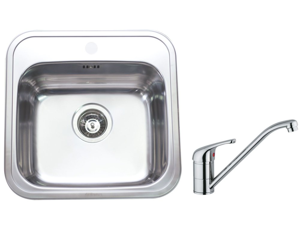 Set Sinks MANAUS 480 V matný 0,7 mm + baterie