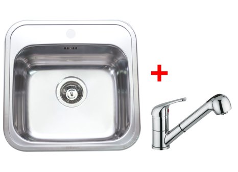 Set Sinks MANAUS 480 V matný 0,7 mm + baterie