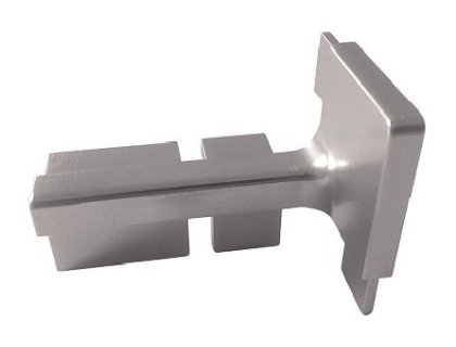 Roh vnější nerez plastový k J profilu