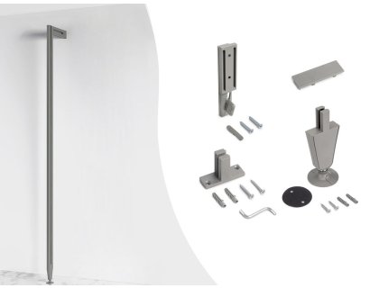 ZERO sada pro ukotvení profilu podlaha / stěna kamenná šedá