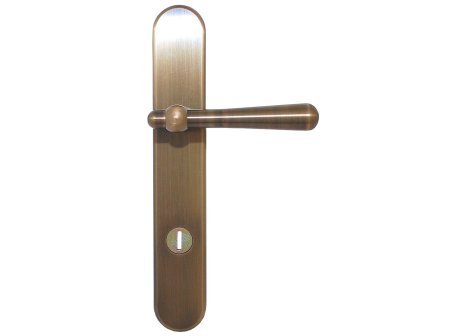 Casual bezpečnostní kování klika/koule starobronz - 72 mm