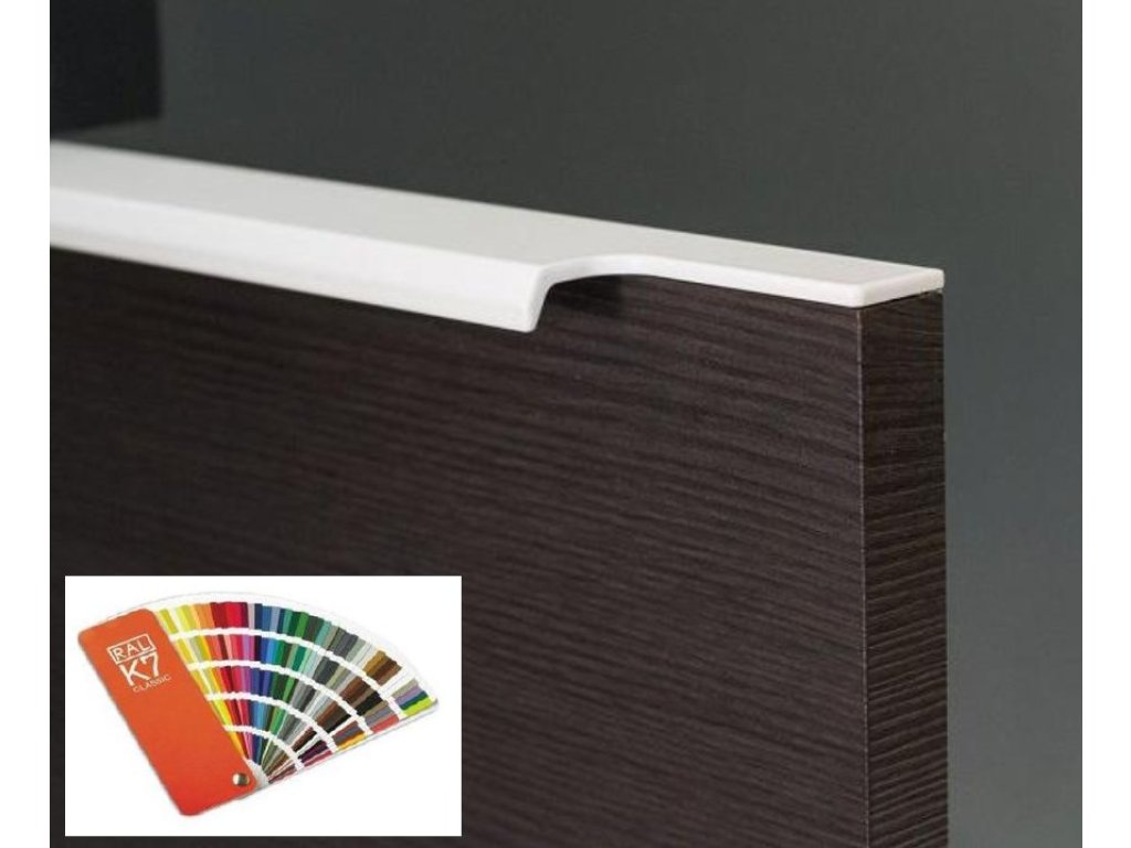 Narážecí úchytová lišta UKS-10F RAL barva