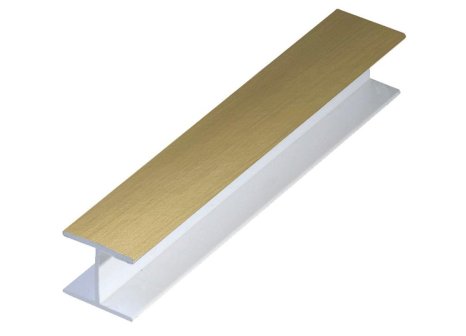 Lišta soklová spojka zlatá - 100 mm