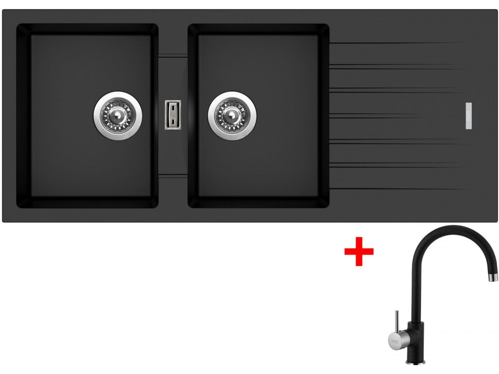 Sinks PERFECTO 1160 DUO + baterie VITALIA GR