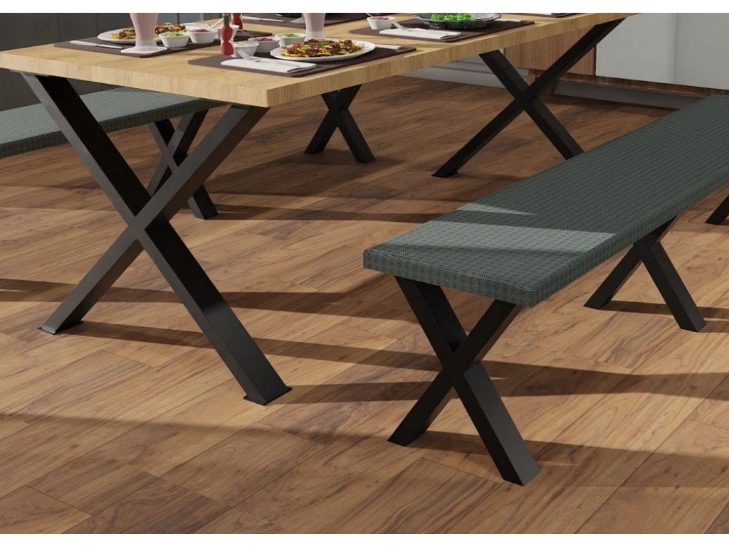 ARdesign stolová podnož pro lavici X, 450 černá