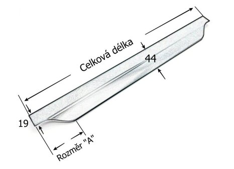Úchytka profilová ULA černá matná