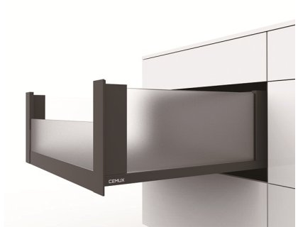 Cemux H Box SLIM vnitřní skleněné bočnice antracit H199/500 mm čelní sklo H102