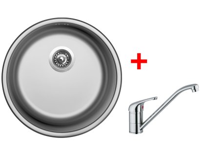 Set Sinks ROUND 450 V matný+ baterie