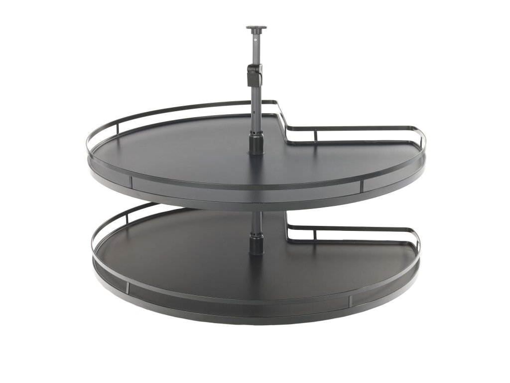 Karusel otočný 3/4 800 mm 2-koš s plným dnem grafit