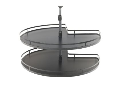 Karusel otočný 3/4 800 mm 2-koš s plným dnem grafit