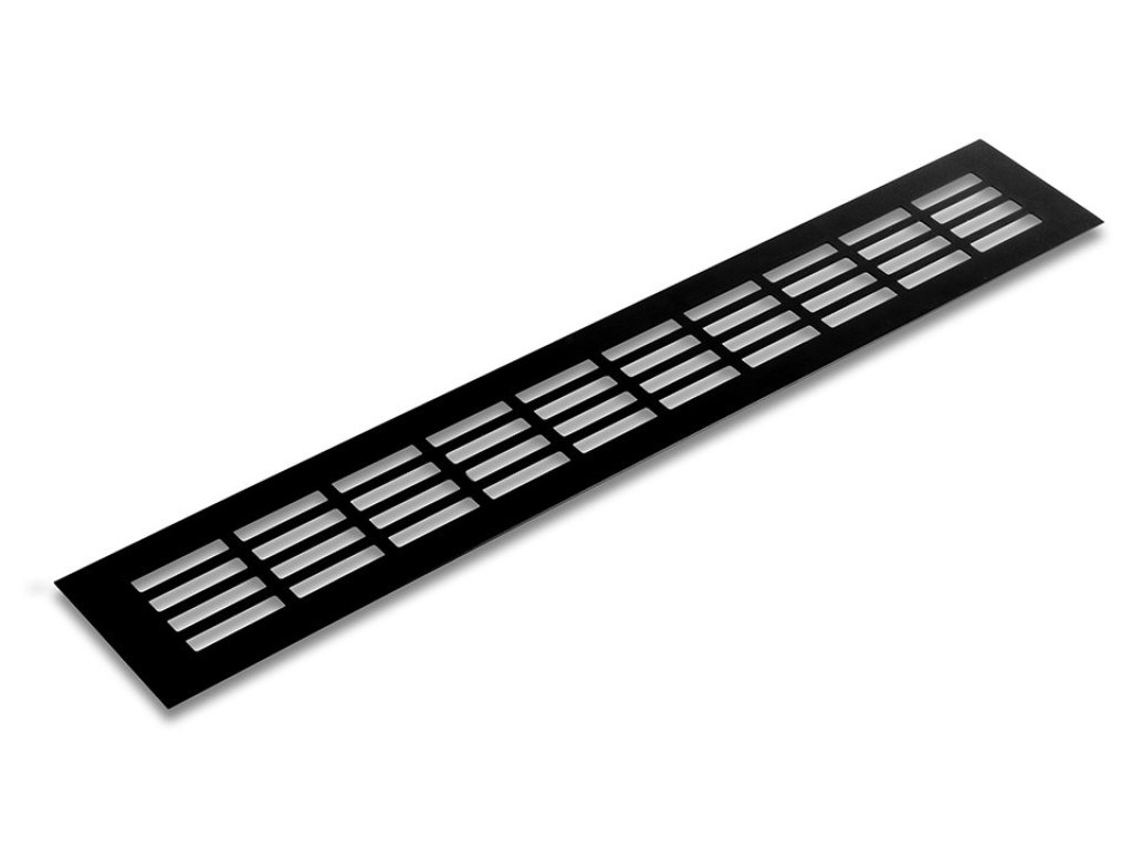 Větrací mřížka šířka 60 mm černá mat