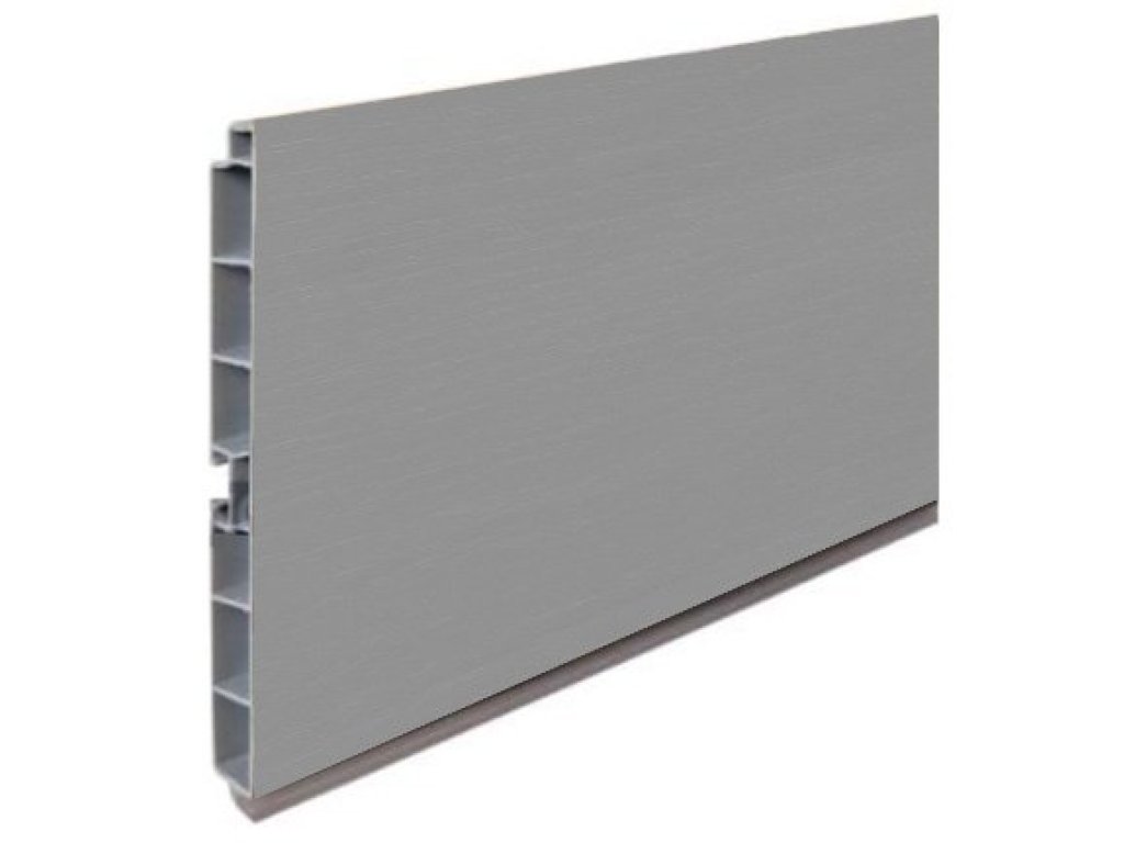 Lišta soklová 4 m nerez broušený