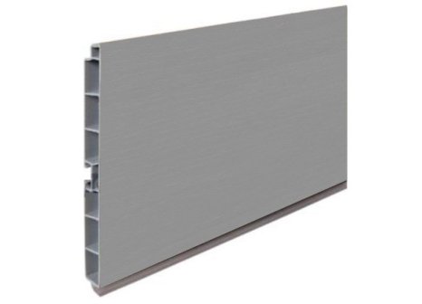 Lišta soklová 4 m nerez broušený - 100 mm