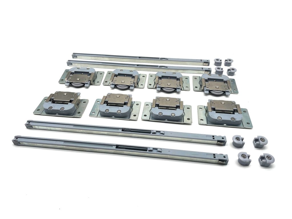 Cemux Linio kování skříňové vložené dveře 50kg,2 křídla+4x tlumič