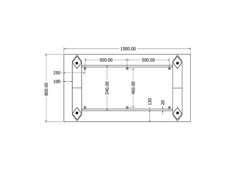 Stolová podnož KAIA 150