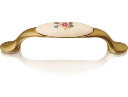 Úchytka Monika porcelánová bronzová 96 mm