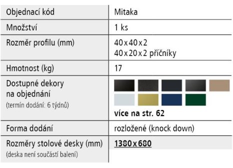 Stolová podnož MAIA
