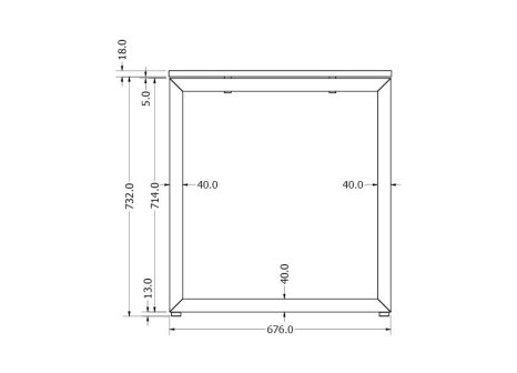 Stolová podnož MAIA