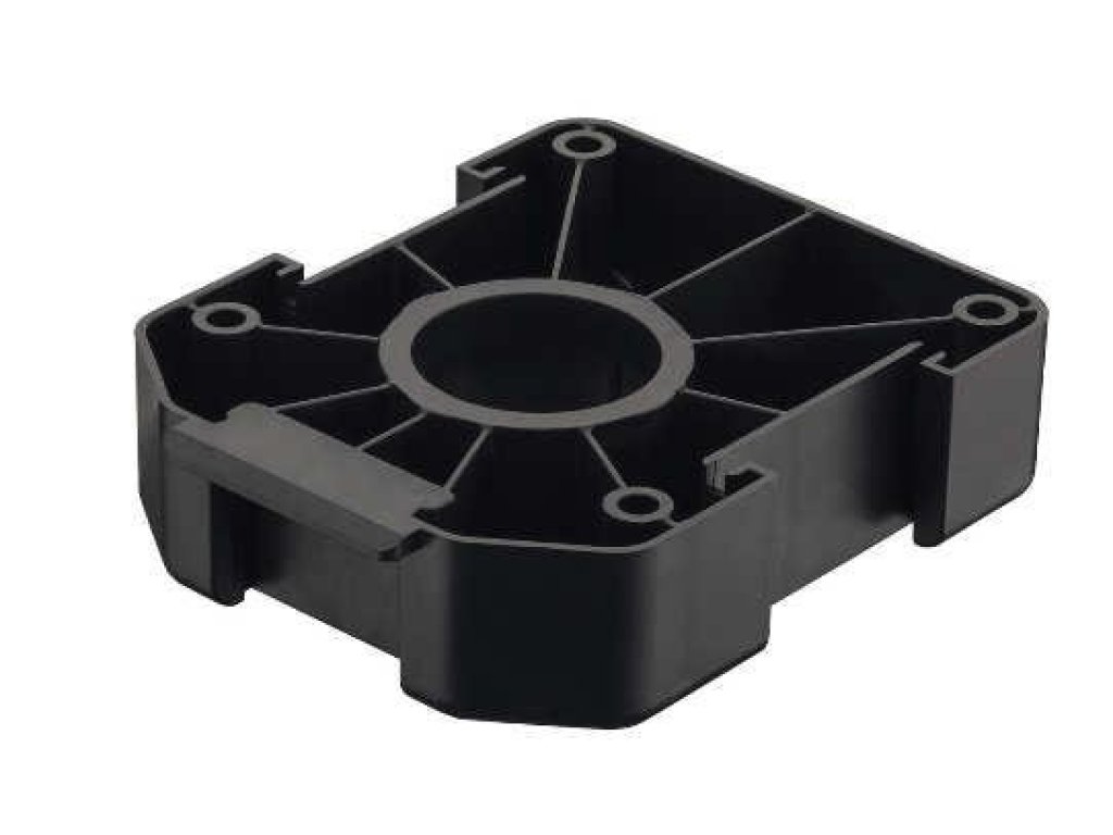 Häfele AXILO soklová nožka černá - příruba