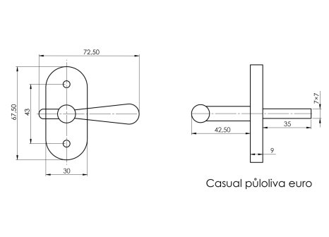 EURO půloliva Casual