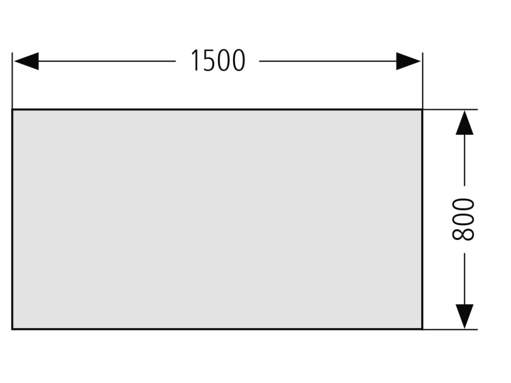 Stolová deska hranatá 1500x800 mm