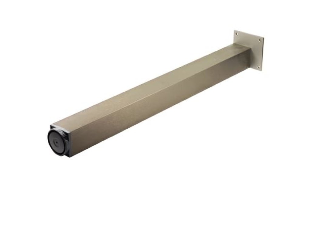 Stolová noha výška 820mm 60x60mm s regulací imitace nerezi